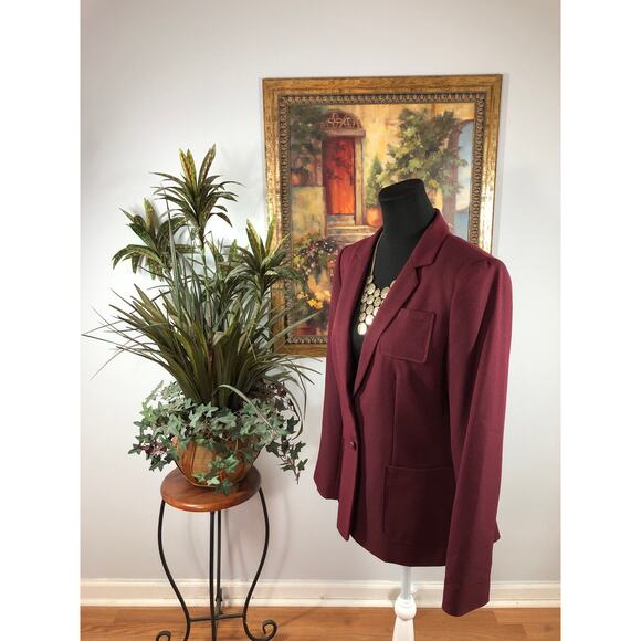 Emily Women Jacket 8 Single Vented Lapel Notch Collar Two Button Closure Pocket - Picture 4 of 10